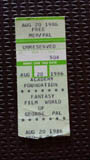 The entrance ticket 1986