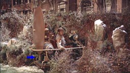 The only scene in the 1960 film showing the rear side of the Time Machine