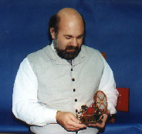Don Coleman and his model of the Time Machine